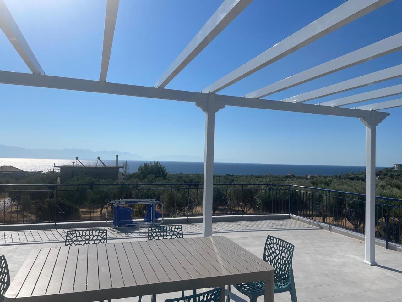 Villa Blue Cocoon - Chrani Messinia Peloponnese- Sea View 800 M From Beach 外观 照片