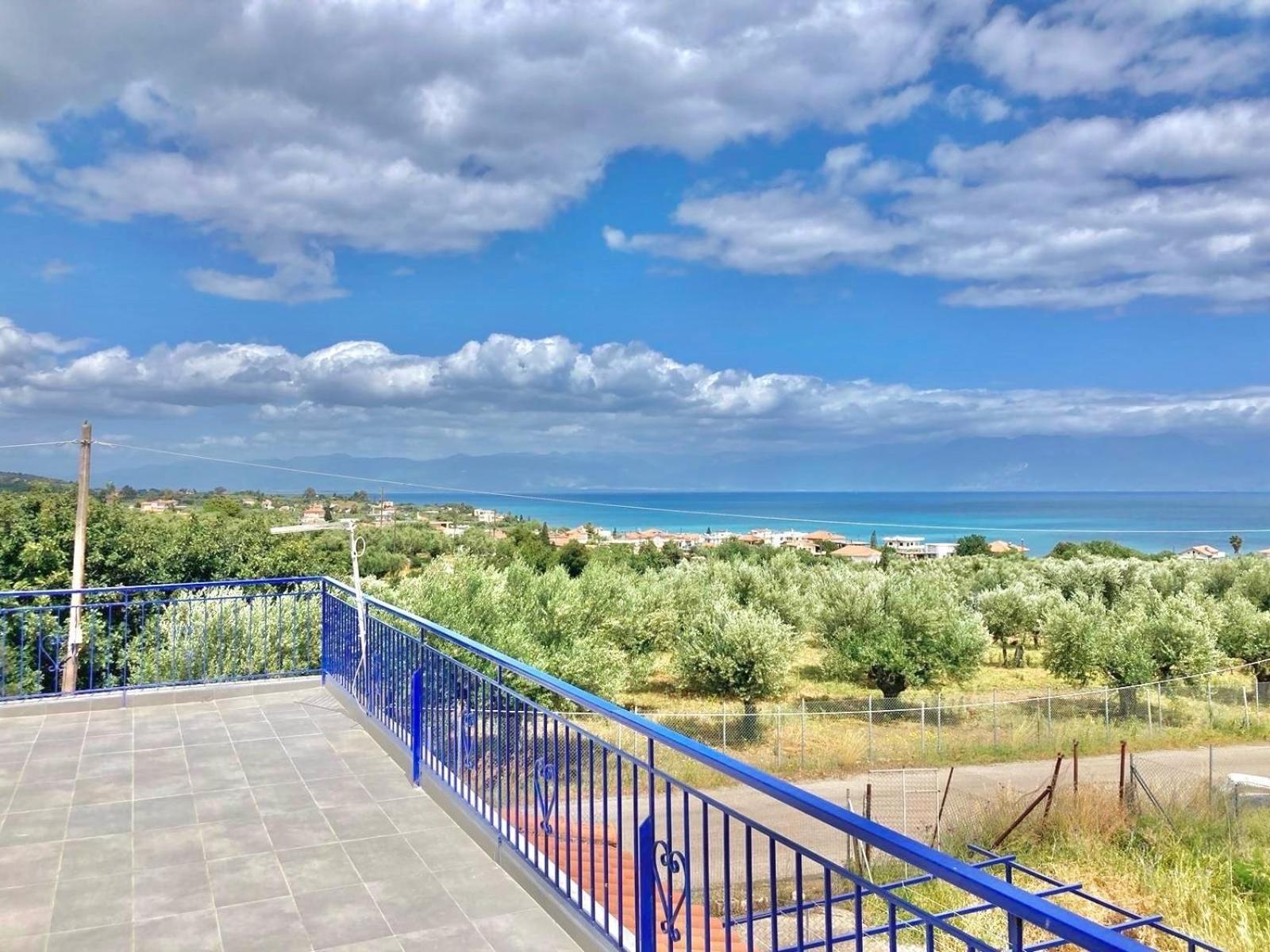 Villa Blue Cocoon - Chrani Messinia Peloponnese- Sea View 800 M From Beach 外观 照片